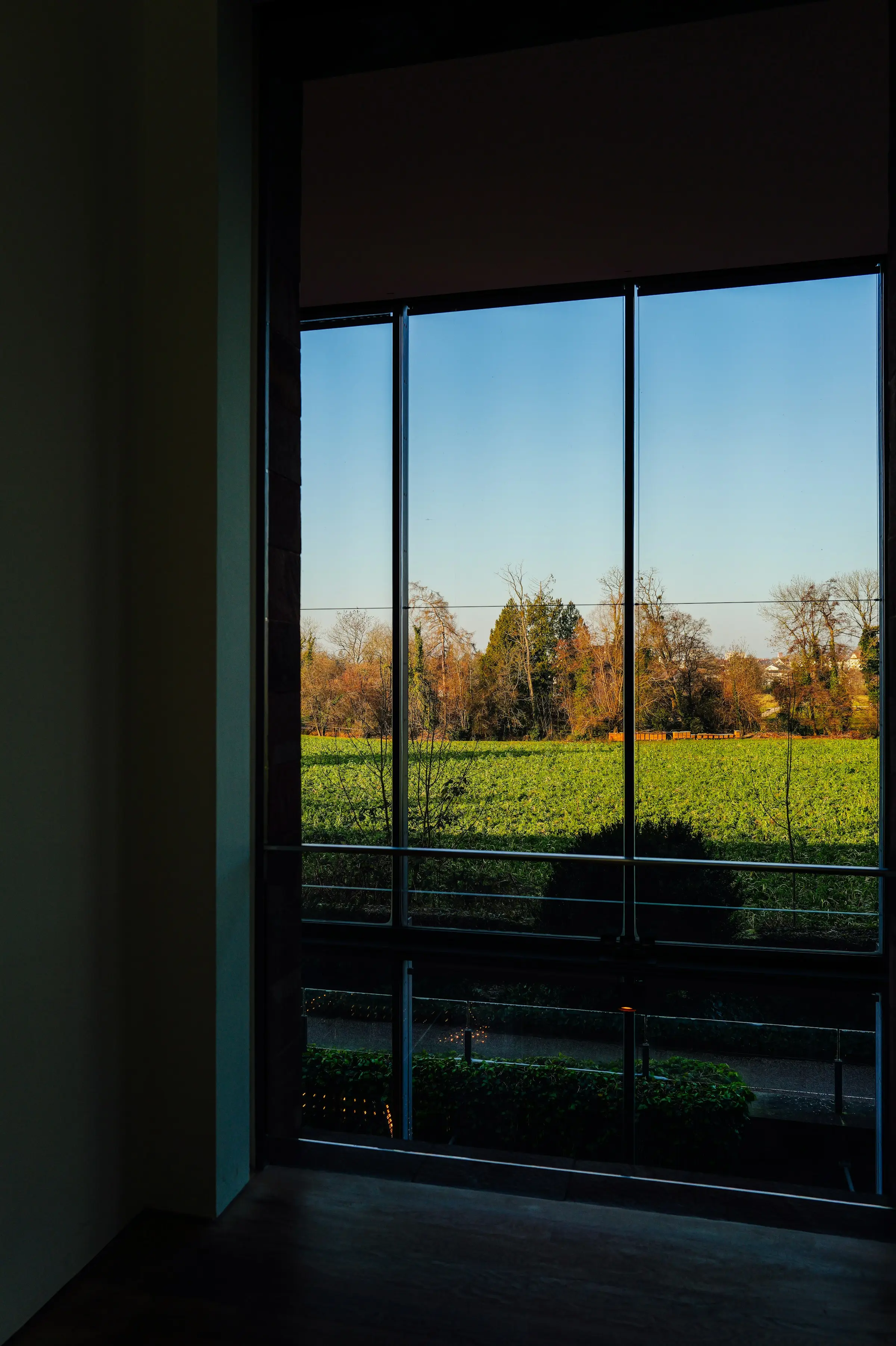 Dining room with a window onto the vineyard